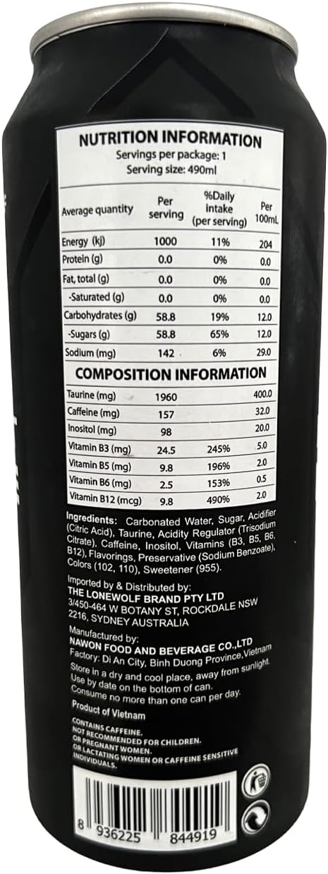 Beast Mode Energy Drink - THE LONEWOLF BRAND PTY LTD