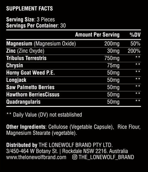 Test Booster-Male enhancement - THE LONEWOLF BRAND PTY LTD