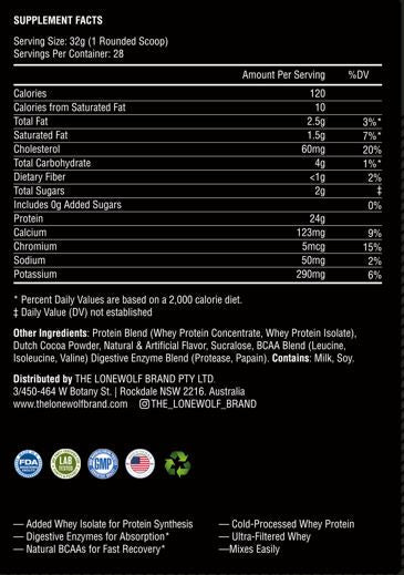 Whey Premium Protein - THE LONEWOLF BRAND PTY LTD